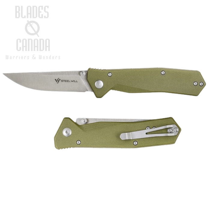 Steel Will Daitengu Folding Knife, D2 Steel, G10 Green, F11-02